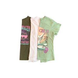 Gap-Lululemon-3 Piece Bundle-Casual-T-Shirt-Cotton-Multi Color-Girls-10